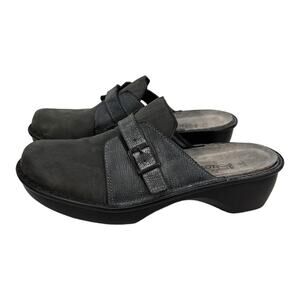 Naot Avignon Clogs Gray Suede Leather Womens 10 EU 11 Slip-on
